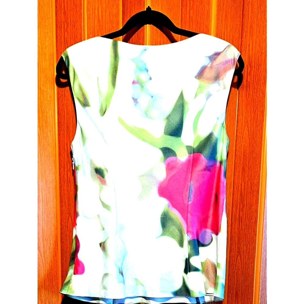 Eccoci Size 10 Silk Sleeveless blouse - Picture 2 of 3